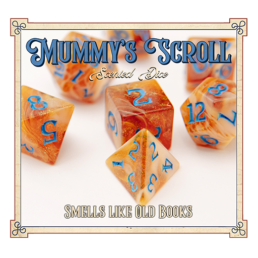 MUMMY'S SCROLL SCENTED DICE